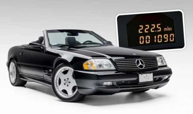 Практически новый Mercedes-Benz SL600 2001 года выставили на продажу (43 фото)