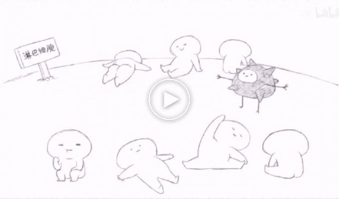 Забавный ролик китайского аниматора о том, как работают вакцины от коронавируса