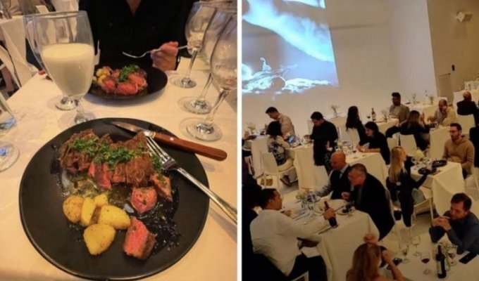 Elite restaurant in New York turned out to be a hoax (6 photos + 1 video)