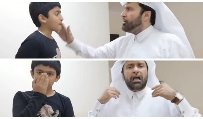 Катарский социолог учит мусульман правильно бить своих жен (4 фото + 1 видео)