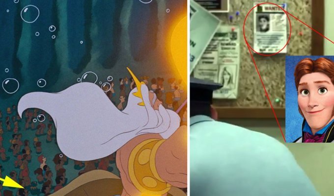 25 Hidden Disney References & Easter Eggs (26 pics)