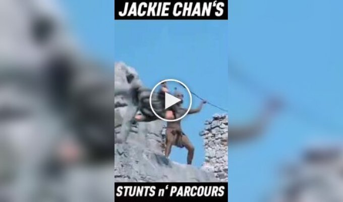 Stunts performed by the legendary Jackie Chan
