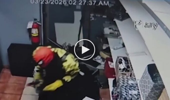 Spider-Man broke into a tobacco store in Canada