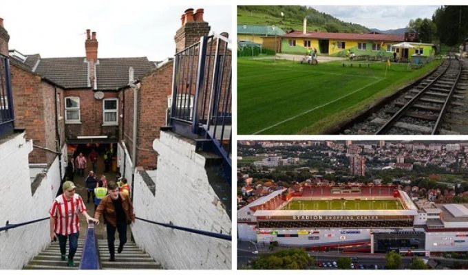 The five most unusual football stadiums in the world (12 photos + 1 video)