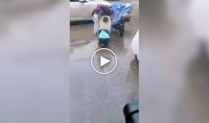 Man decides to teach a lesson to a neighbor who kept parking his motorcycle ...outside his shop