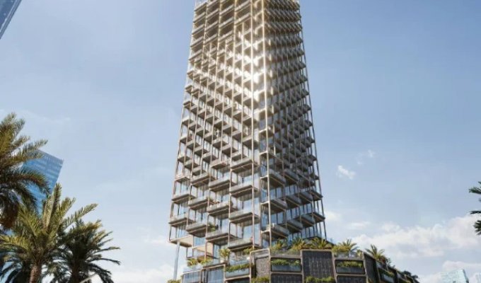 Жилой дом с экзоскелетом (7 фото)