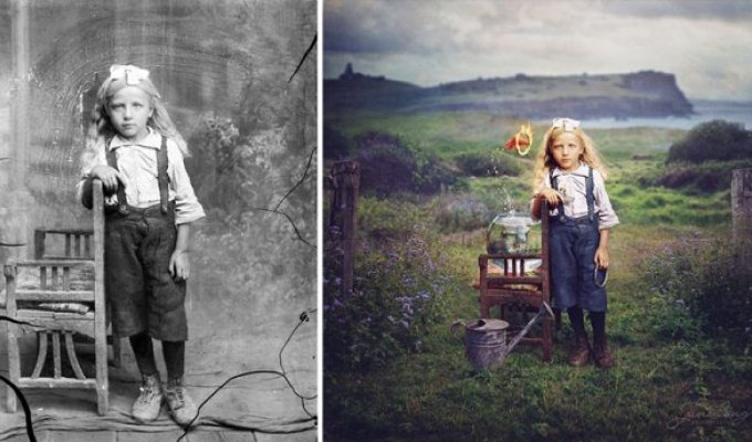 Эти отретушированные винтажные фотографии делают прошлое более волшебным (19 фото)