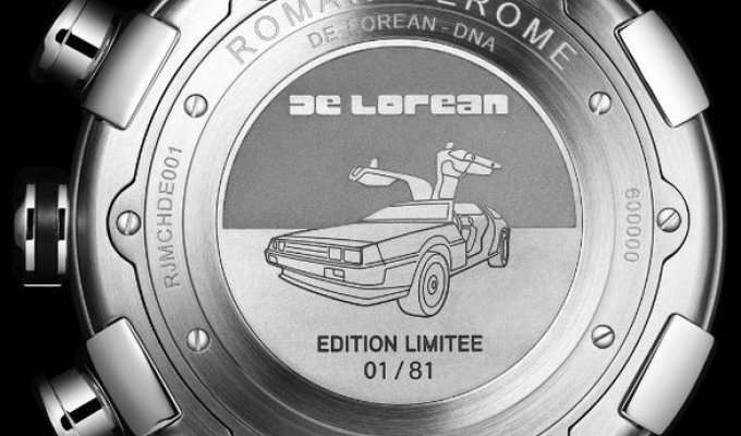 Эксклюзивные часы из автомобиля DeLorean (4 фото)