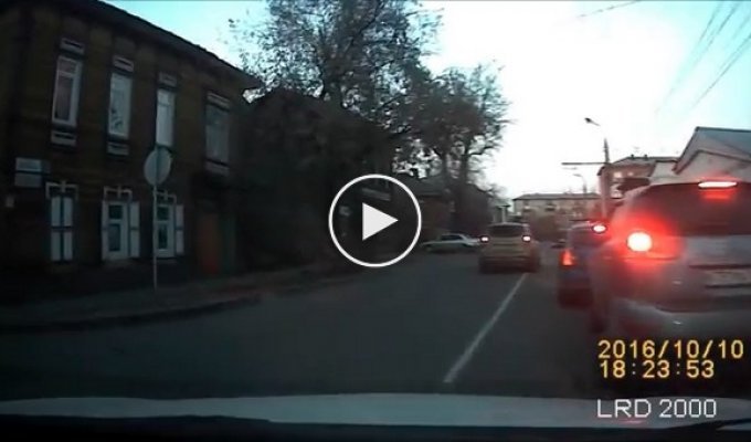 Причина пробки в Иркутске 