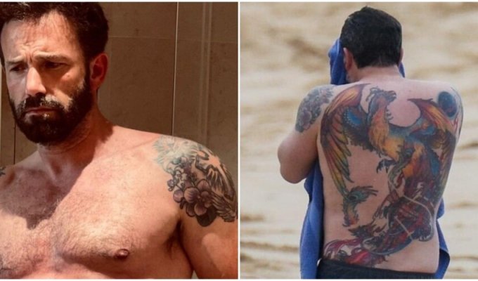 Ben Affleck's tattoos and their history (9 photos)