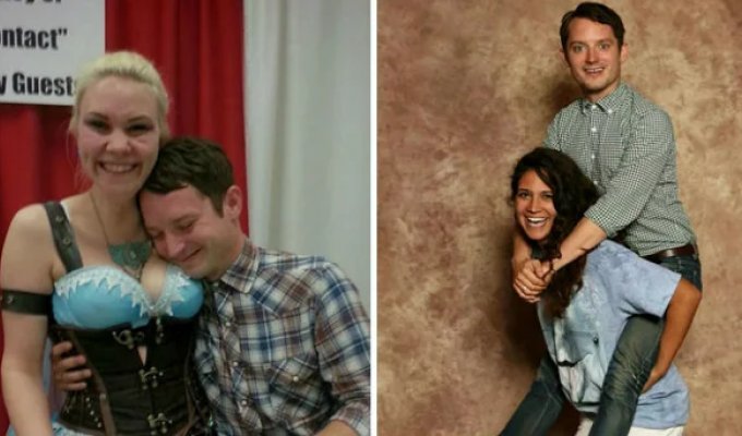 This Guy Won't Tell You to Walk into Mordor: Elijah Wood Is the Master of Wholesome Fan Selfies (19 photos)