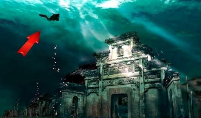 Top 5 largest cities found under water (6 photos + 1 video)