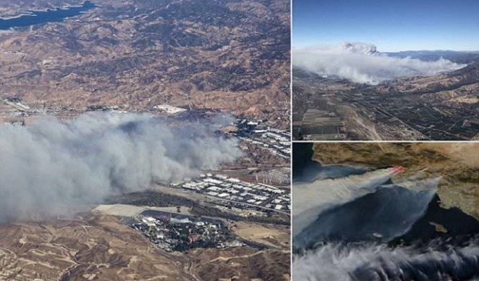Калифорния в огне: один погибший, 27 000 эвакуированных (27 фото + 1 видео)