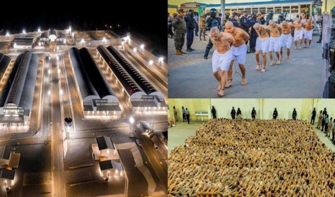 В Сальвадоре открыли "мегатюрьму" на 40000 заключённых (6 фото + 1 видео)