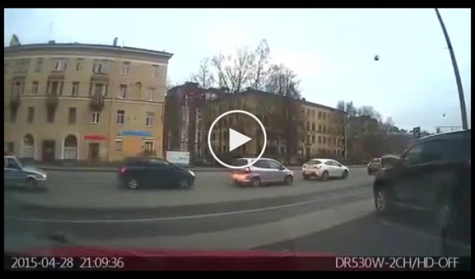 Столкновение с мотоциклистом в СПб