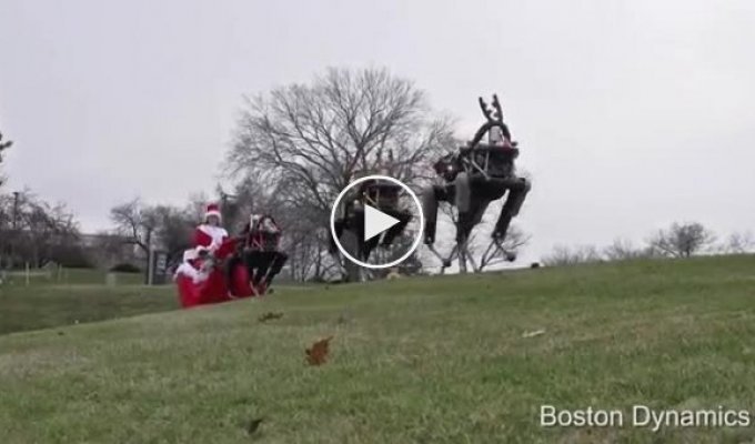 Рождественское поздравление от компании Boston Dynamics