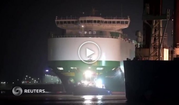 В немецкий порт Бремерхафен прибыл корабль с американской военной помощью для Украины