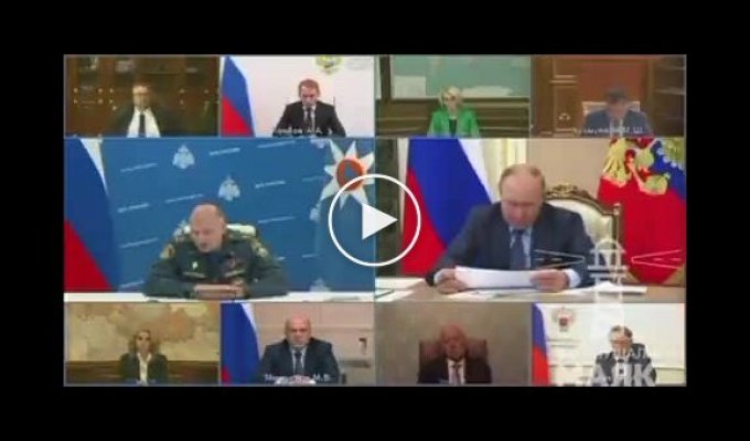 В Сети появилось видео тяжелых умственных потуг главы МЧС РФ во время совещания с руководством РФ