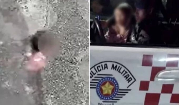 В Бразилии малышка ночью бродила по городу в поисках матери (4 фото + 1 видео)