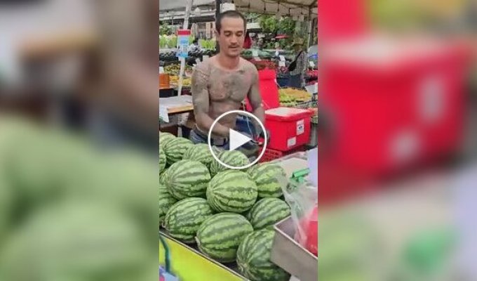 How to cut a watermelon beautifully