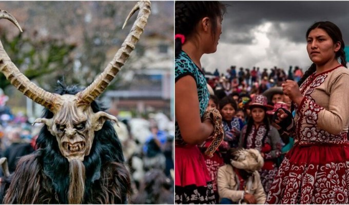 Visits to the cemetery and fights: strange New Year's customs of other countries (9 photos)