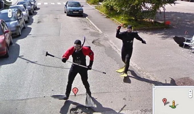 25 самых неожиданных снимков сервиса Google Street View (25 фото)