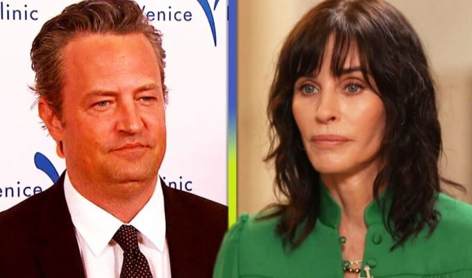 Courteney Cox admitted that Matthew Perry "visits" her (5 photos)