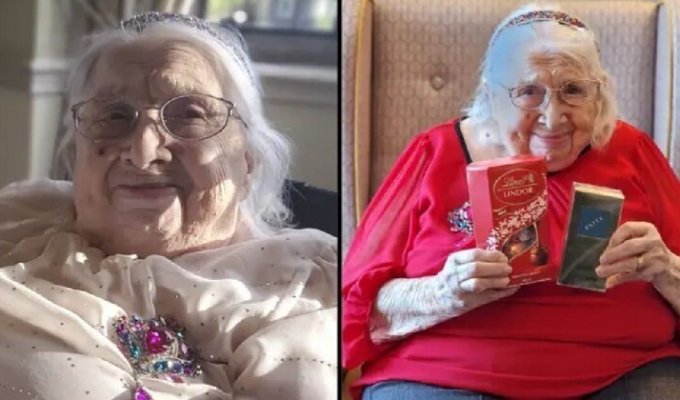 100-летняя женщина раскрыла свой секрет долголетия: не разговаривать с незнакомцами (3 фото)