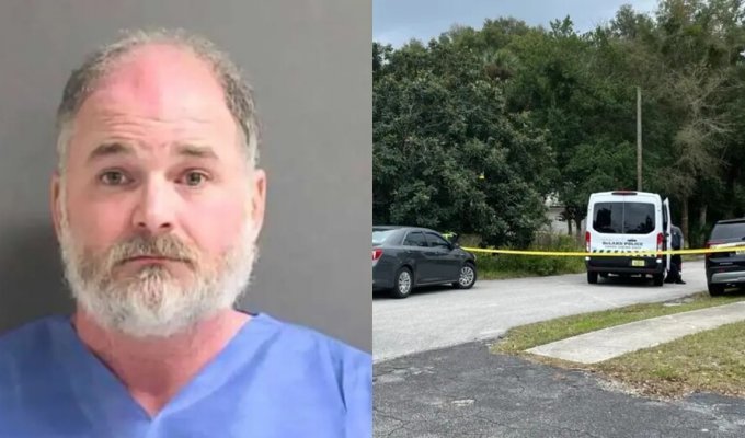 In the USA, an anger management specialist could not cope with his emotions and shot a homeless man (3 photos)