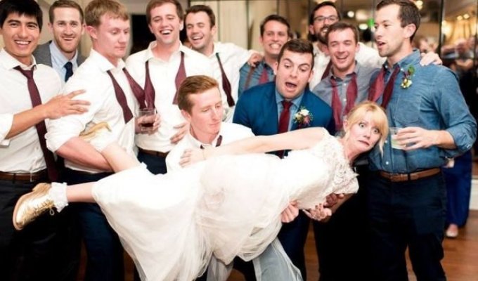 Смешные фотографии со свадеб (18 фото)