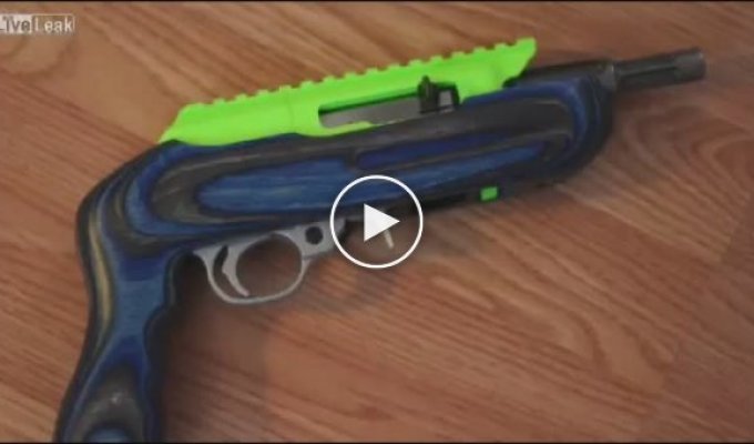 Стрельба из распечатанного на 3д принтере пистолета