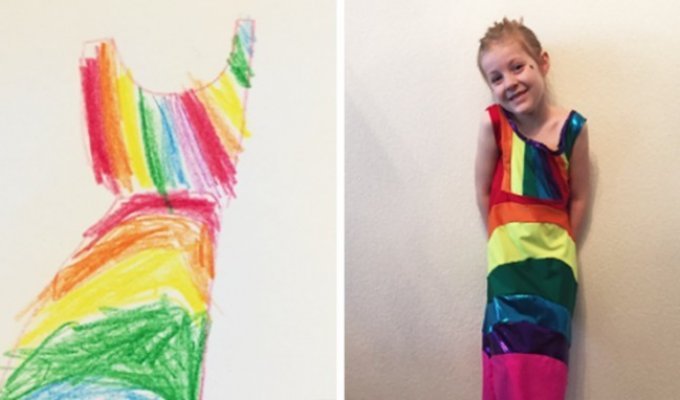 Мама создала уникальный проект, позволяющий детям носить то, что они нарисовали (8 фото)