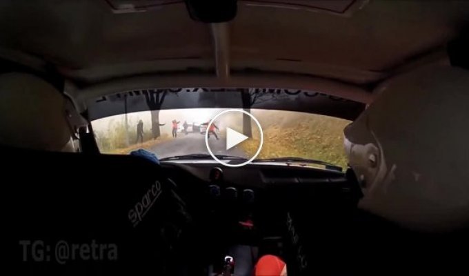 Fail from rally drivers from Poland