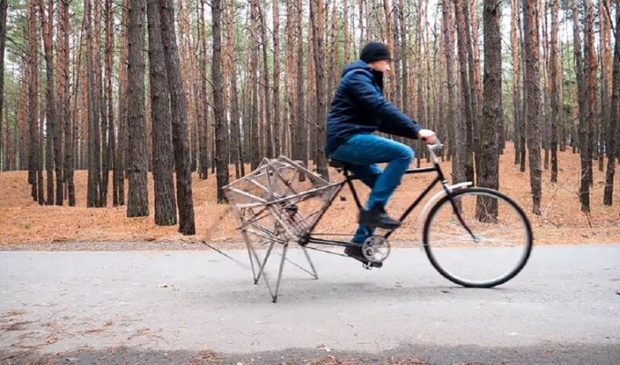 Шагающий велосипед хочет породниться с животным миром (15 фото + 1 видео)