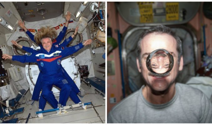 Типичный день на МКС: как развлекаются космонавты (17 фото + 3 видео + 3 гиф)