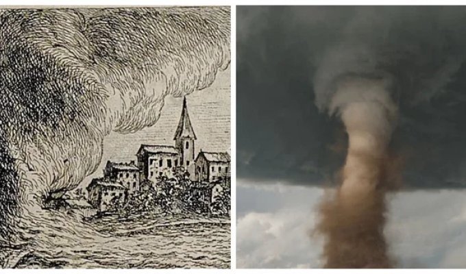 The 1764 tornado in Woldegke, claiming the status of the strongest in history (5 photos)