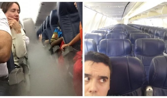 15 true situations that can lie in wait for anyone on an airplane (16 photos)