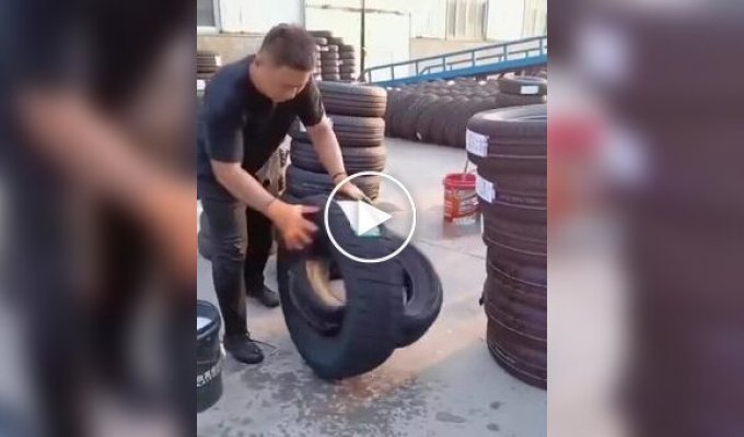 How to save space when transporting tires
