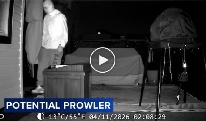 Camera Caught a Burglar on a Rooftop