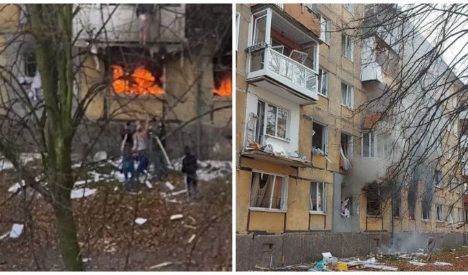 В жилых домах Подмосковья и Калининграда произошел взрыв газа (4 фото + 2 видео)