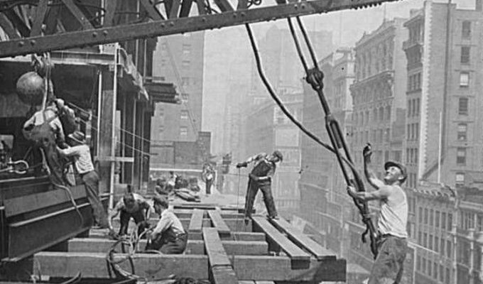 Как строили небоскребы в начале XX века (21 фото)