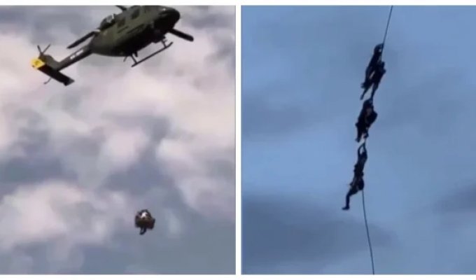 Появились кадры эвакуации членов правительства в Непале во время протестов (1 фото + 1 видео)