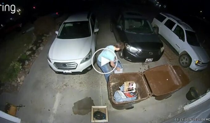 Камера наблюдения помогла раскрыть курьезный инцидент у дома