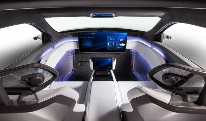 The Chinese showed the interior of the electric car of the future (5 photos)