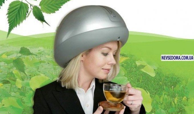 Шлем для массажа головы - улучшает кровообращение, снимает усталость (9 фото)