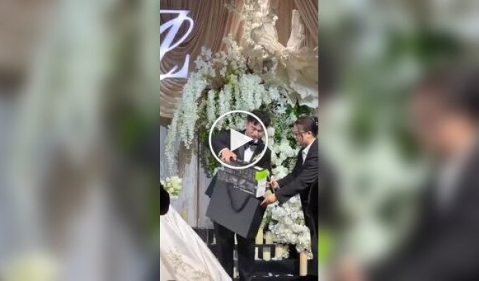 A bride gifts her groom an expensive RTX 5090 graphics card