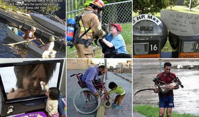These pictures, telling about kindness and selflessness, will melt your heart! (24 photos + 1 video)
