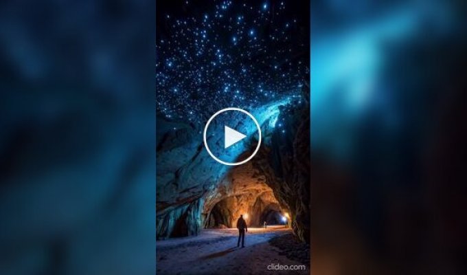 Уникальные пещеры в Новой Зеландии