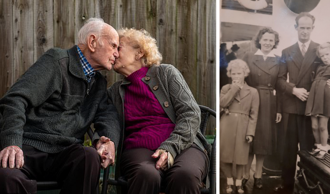 Одна из старейших супружеских пар в Великобритании отметила 80 лет брака (10 фото)