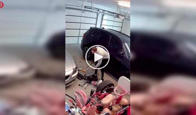 Неудача в гараже: ключ отлетел мужчине в голову и срикошетил в авто